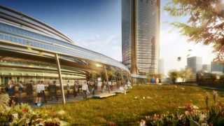 Illustration for article titled First skyscraper created to generate its own power will be done in 2020